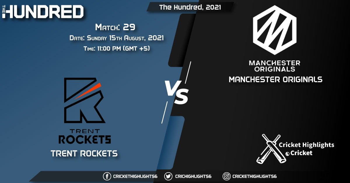 The Hundred, 2021 Live Match 29, TRT vs MNR LIVE Streaming for free, When, Where, How to Watch