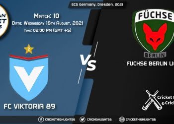 VIK vs FBL, Live Scorecard, Match 10, August 18, 2021, Live Cricket Score, ECS Germany, Dresden, 2021