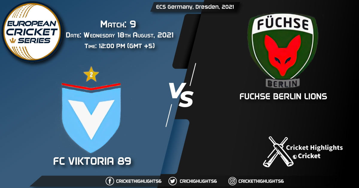 VIK vs FBL, Live Scorecard, Match 9, August 18, 2021, Live Cricket Score, ECS Germany, Dresden, 2021