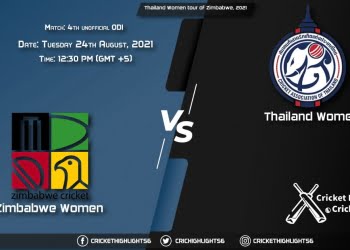 ZM-W vs TL-W, Live Scorecard, Match 4th Unofficial ODI, August 24, 2021, Live Cricket Score, Thailand Women tour of Zimbabwe, 2021