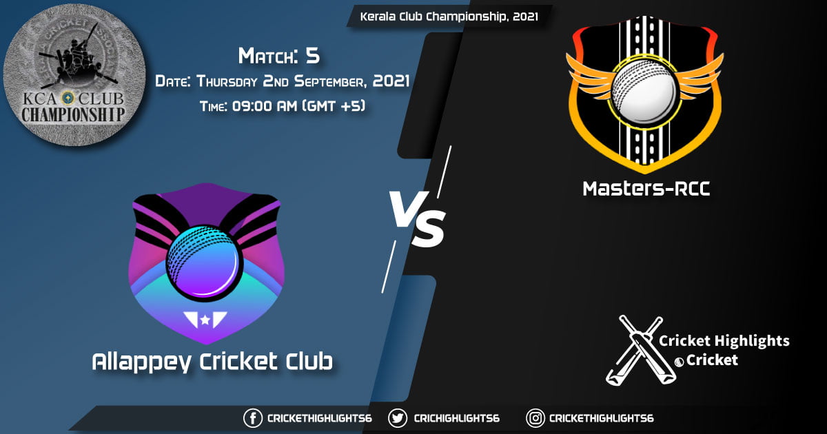 ALC vs MRC Live Score Match 5, Playing 11 Live Match Today, September 2, 2021, Kerala Club Championship, 2021