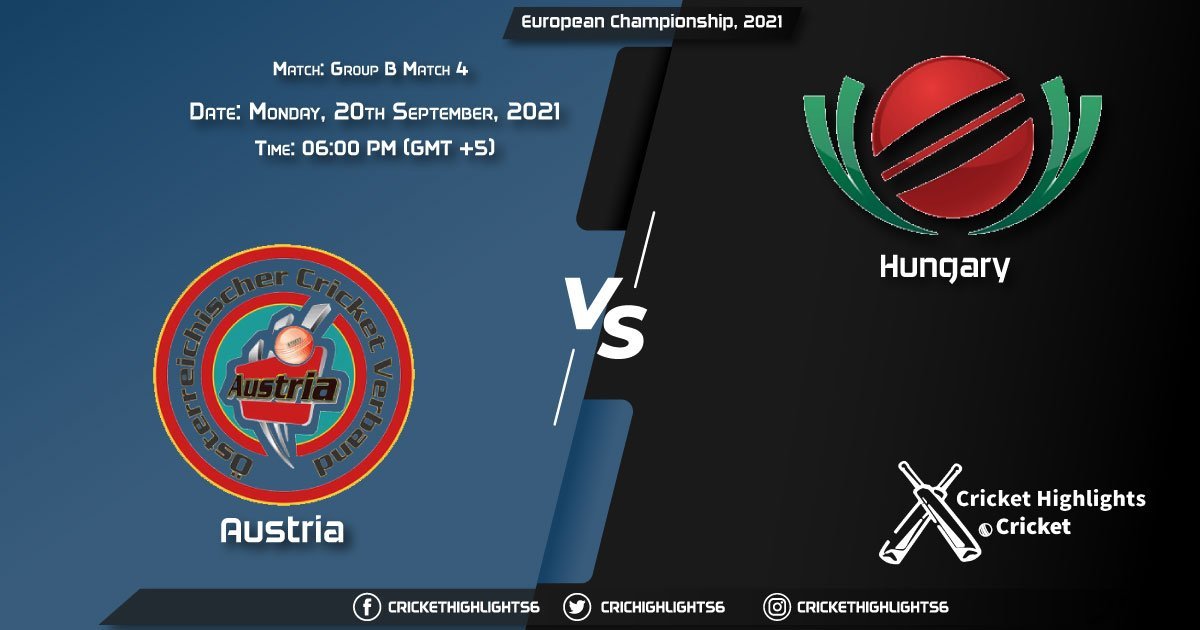 AUT vs HUN Live Score Match 4 - Group B, Playing 11 Live Match Today, September 20, 2021, European Championship, 2021