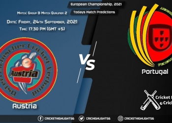 AUT vs POR Live Score Group B - Match Qualifier 2, Playing 11 Live Match Today, September 24, 2021, European Championship, 2021