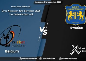 BEL vs SWE Live Score Match 15 - Group A, Playing 11 Live Match Today, September 15, 2021, European Championship, 2021
