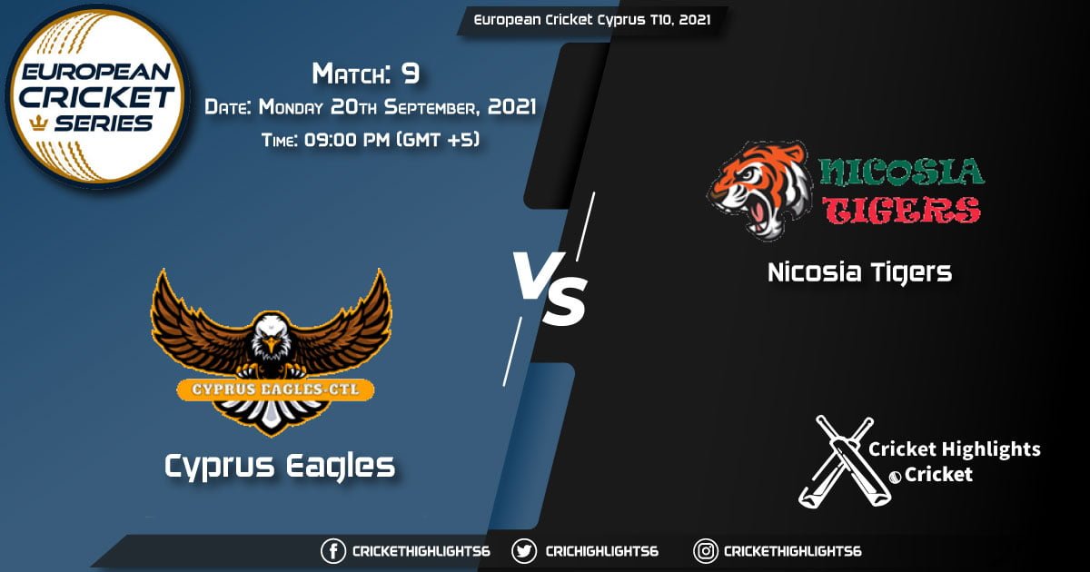 CES vs NCT Live Score Match 9, Playing 11 Live Match Today, September 20, 2021, European Cricket Cyprus T10, 2021