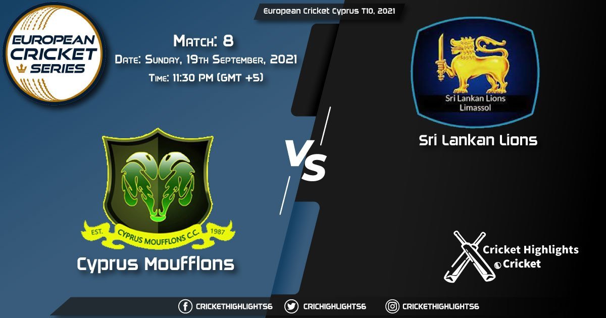 CYM vs SLL Live Score Match 8, Playing 11 Live Match Today, September 19, 2021, European Cricket Cyprus T10, 2021
