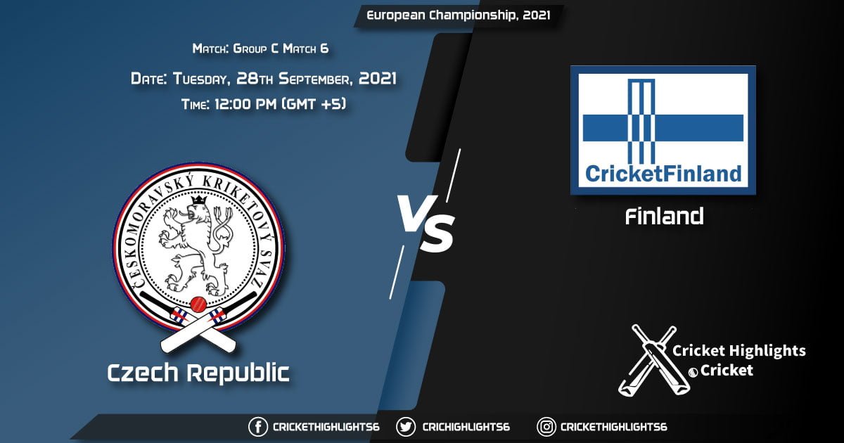 CZR vs FIN Live Score Match 6 - Group C, Playing 11 Live Match Today, September 28, 2021, European Championship, 2021