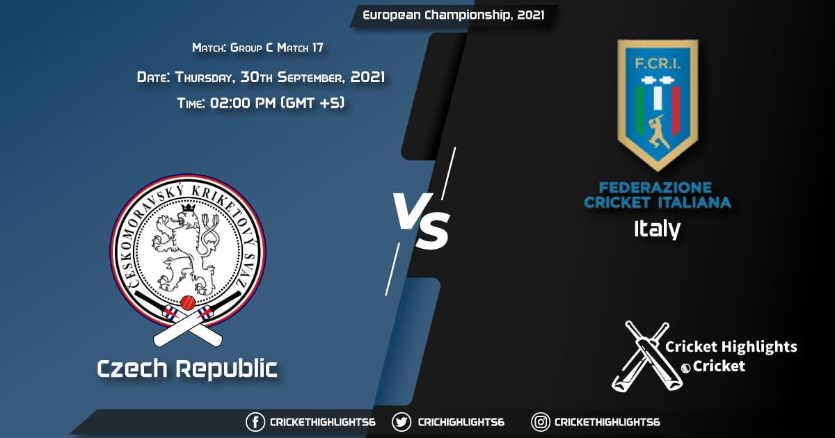 CZR vs ITA Live Score Match 17 - Group C, Playing 11 Live Match Today, September 30, 2021, European Championship, 2021