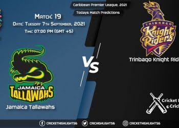 Caribbean Premier League, 2021, Match 19 JAM vs TKR, Playing 11 & Today's Match Predictions