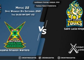 Caribbean Premier League, 2021, Match 22 GUY vs SLK, Playing 11 & Today's Match Predictions