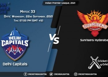DC vs SRH Live Score Match 33, Playing 11 Live Match Today, September 22, 2021, Indian Premier League, 2021