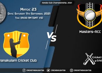 ENC vs MRC Live Score Match 23, Playing 11 Live Match Today, September 11, 2021, Kerala Club Championship, 2021