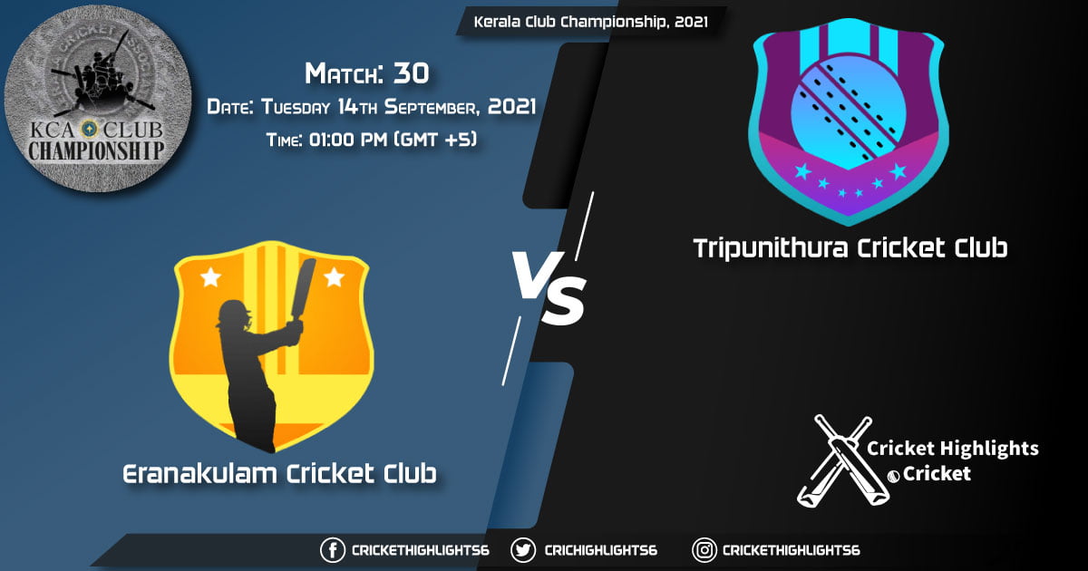 ENC vs TRC Live Score Match 30, Playing 11 Live Match Today, September 14, 2021, Kerala Club Championship, 2021