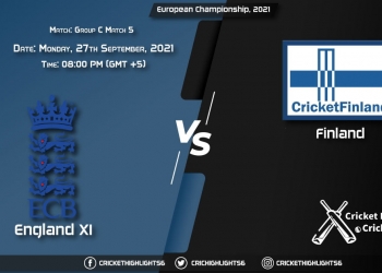 ENG XI vs FIN Live Score Match 5 - Group C, Playing 11 Live Match Today, September 27, 2021, European Championship, 2021