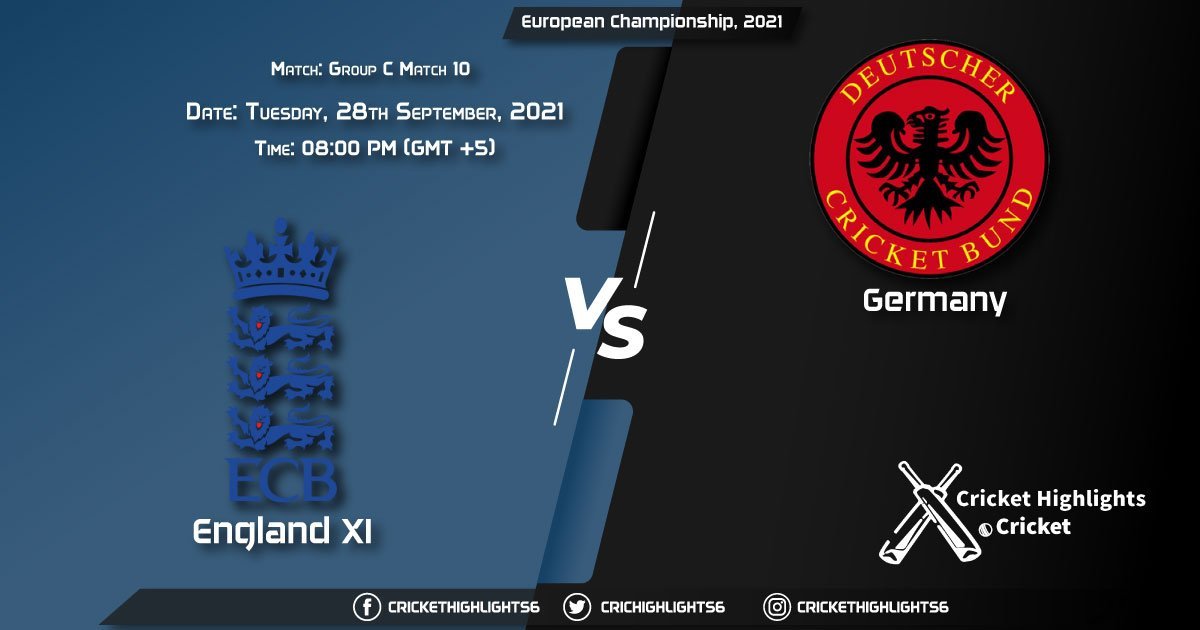 ENG XI vs GER Live Score Match 10 - Group C, Playing 11 Live Match Today, September 28, 2021, European Championship, 2021
