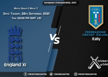 ENG XI vs ITA Live Score Match 7 - Group C, Playing 11 Live Match Today, September 28, 2021, European Championship, 2021
