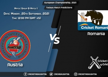 European Championship, 2021, Group B - Match 1 AUT vs ROM, Playing 11 & Today's Match Predictions