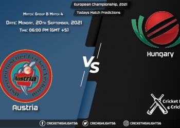 European Championship, 2021, Group B - Match 4 AUT vs HUN, Playing 11 & Today's Match Predictions