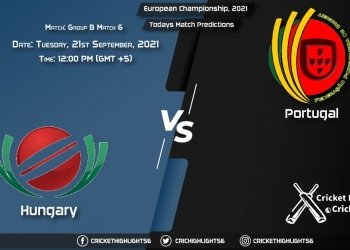 European Championship, 2021, Group B - Match 6 HUN vs POR, Playing 11 & Today's Match Predictions