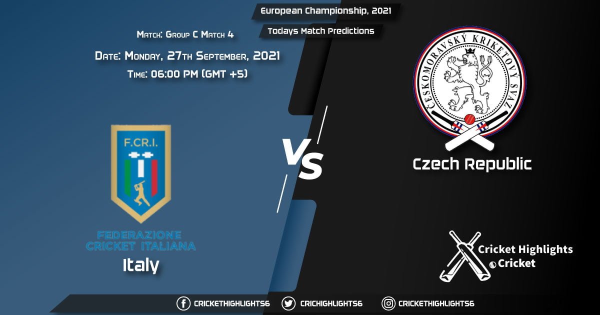 European Championship, 2021, Group C - Match 4 ITA vs CZR, Playing 11 & Today's Match Predictions