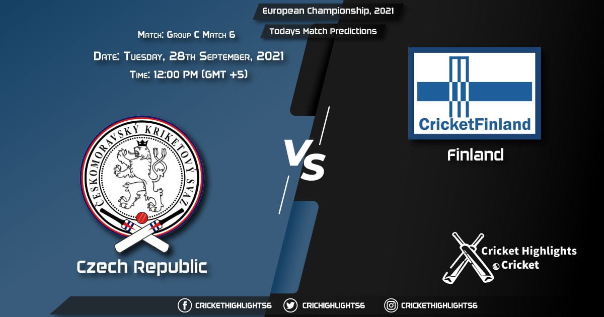 European Championship, 2021, Group C - Match 6 CZR vs FIN, Playing 11 & Today's Match Predictions