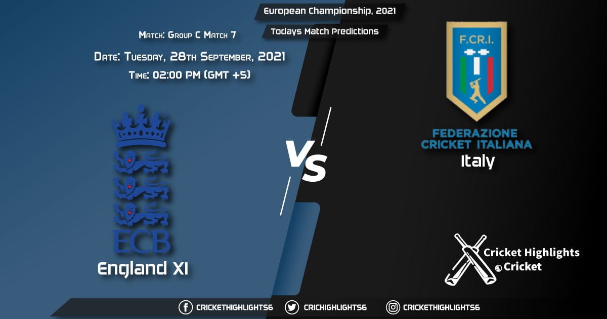 European Championship, 2021, Group C - Match 7: ENG XI vs ITA, Playing 11 & Today's Match Predictions