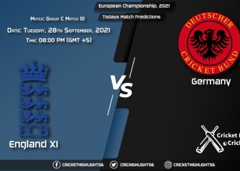 European Championship, 2021, Match 10 - Group C ENG XI vs GER, Playing 11 & Today's Match Predictions