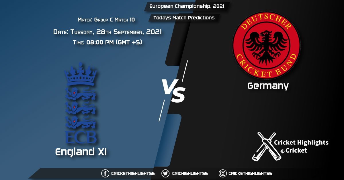 European Championship, 2021, Match 10 - Group C ENG XI vs GER, Playing 11 & Today's Match Predictions