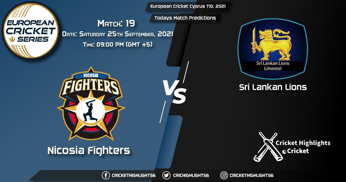 European Cricket Cyprus T10, 2021, Match 19 NFCC vs SLL, Playing 11 & Today's Match Predictions