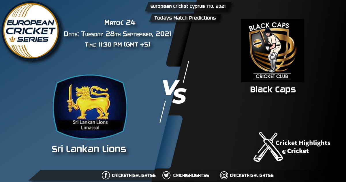 European Cricket Cyprus T10, 2021, Match 24 SLL vs PCB, Playing 11 & Today's Match Predictions