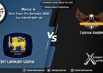 European Cricket Cyprus T10, 2021, Match 4 SLL vs CES, Playing 11 & Today's Match Predictions