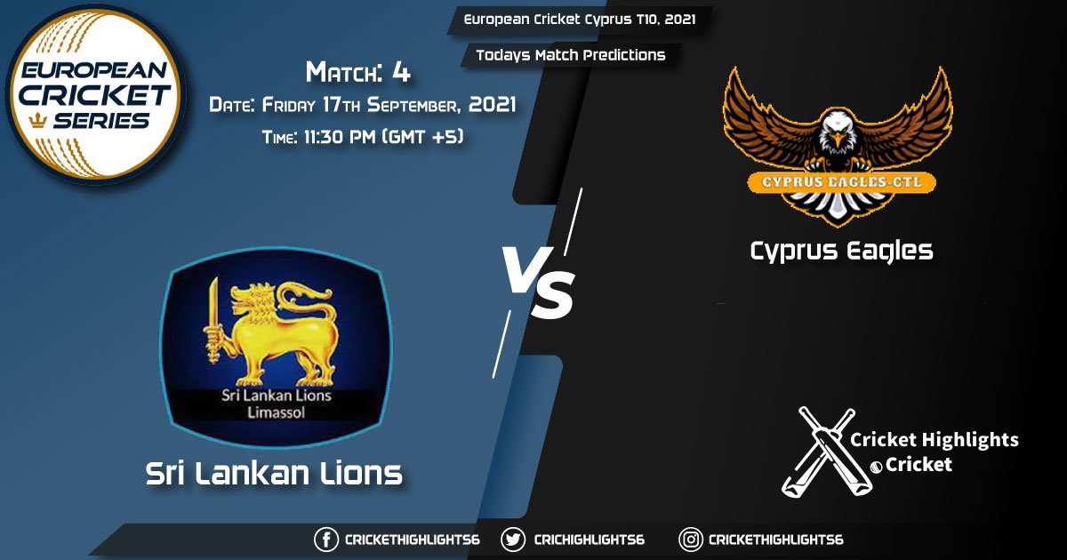 European Cricket Cyprus T10, 2021, Match 4 SLL vs CES, Playing 11 & Today's Match Predictions