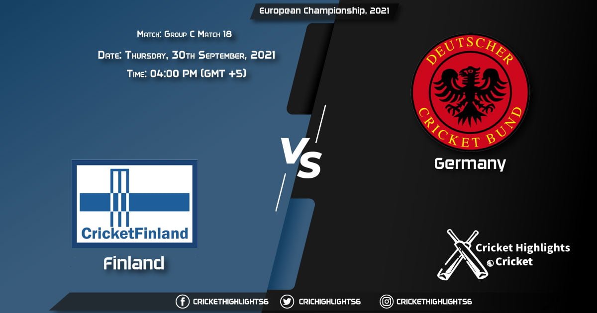FIN vs GER Live Score Match 18 - Group C, Playing 11 Live Match Today, September 30, 2021, European Championship, 2021