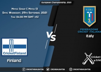 FIN vs ITA Live Score Match 13 - Group C, Playing 11 Live Match Today, September 29, 2021, European Championship, 2021