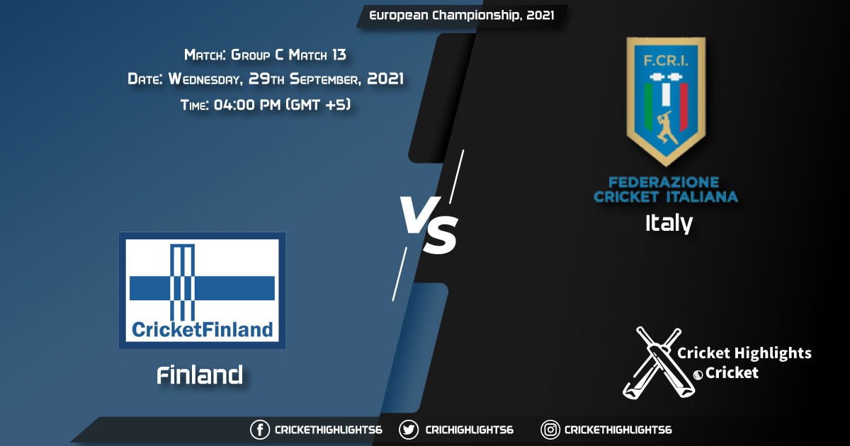 FIN vs ITA Live Score Match 13 - Group C, Playing 11 Live Match Today, September 29, 2021, European Championship, 2021