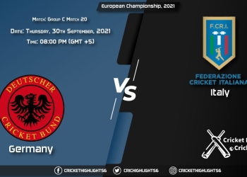 GER vs ITA Live Score Match 20 - Group C, Playing 11 Live Match Today, September 30, 2021, European Championship, 2021