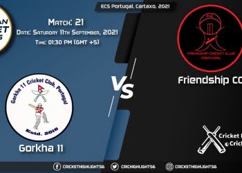 GOR vs FRD Live Score Match 21, Playing 11 Live Match Today, September 11, 2021, ECS Portugal, Cartaxo, 2021