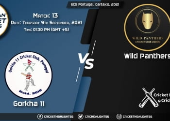 GOR vs WLP Live Score Match 13, Playing 11 Live Match Today, September 9, 2021, ECS Portugal, Cartaxo, 2021