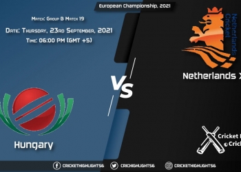HUN vs NED XI Live Score Match 19 - Group B, Playing 11 Live Match Today, September 23, 2021, European Championship, 2021