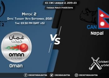 ICC CWC League 2, 2019-23, Match 2 OMA vs NEP, Playing 11 & Today's Match Predictions