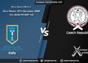 ITA vs CZR Live Score Match 4 - Group C, Playing 11 Live Match Today, September 27, 2021, European Championship, 2021