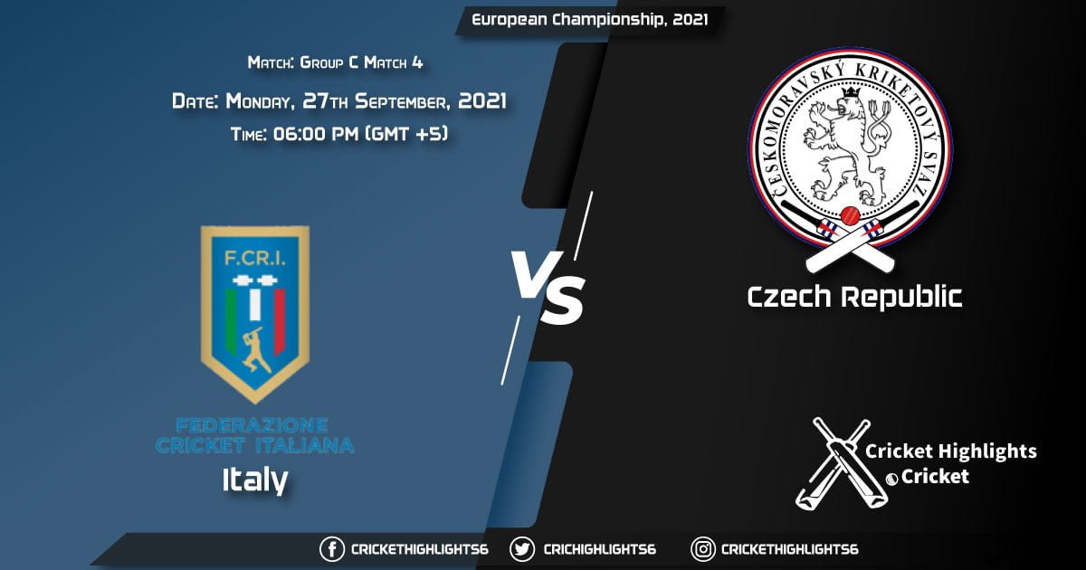 ITA vs CZR Live Score Match 4 - Group C, Playing 11 Live Match Today, September 27, 2021, European Championship, 2021