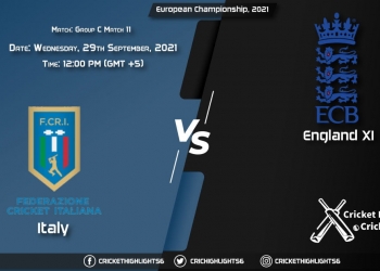 ITA vs ENG XI Live Score Match 11 - Group C, Playing 11 Live Match Today, September 29, 2021, European Championship, 2021