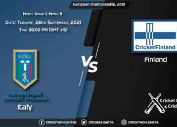 ITA vs FIN Live Score Match 9 - Group C, Playing 11 Live Match Today, September 28, 2021, European Championship, 2021