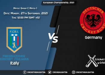 ITA vs GER Live Score Match 1 - Group C, Playing 11 Live Match Today, September 27, 2021, European Championship, 2021