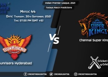 Indian Premier League, 2021, Match 44 SRH vs CSK, Playing 11 & Today's Match Predictions