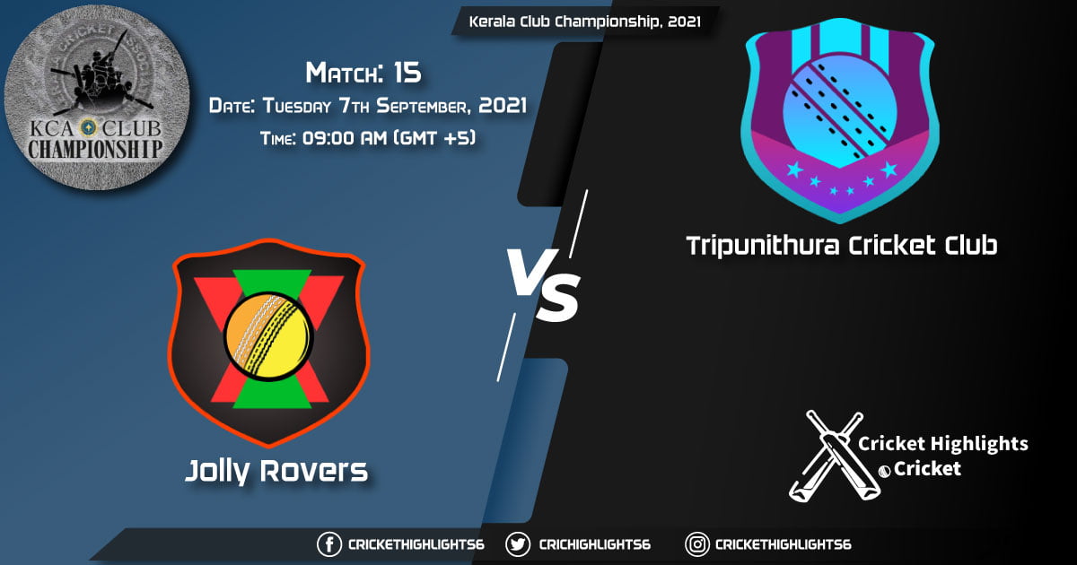 JRO vs TRC Live Score Match 15, Playing 11 Live Match Today, September 7, 2021, Kerala Club Championship, 2021