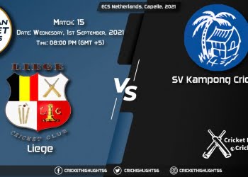 LIE vs KAM Live Score Match 15, Playing 11 Live Match Today, September 1, 2021, ECS Netherlands, Capelle, 2021