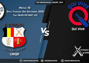 LIE vs QUV Live Score Match 19, Playing 11 Live Match Today, September 2, 2021, ECS Netherlands, Capelle, 2021