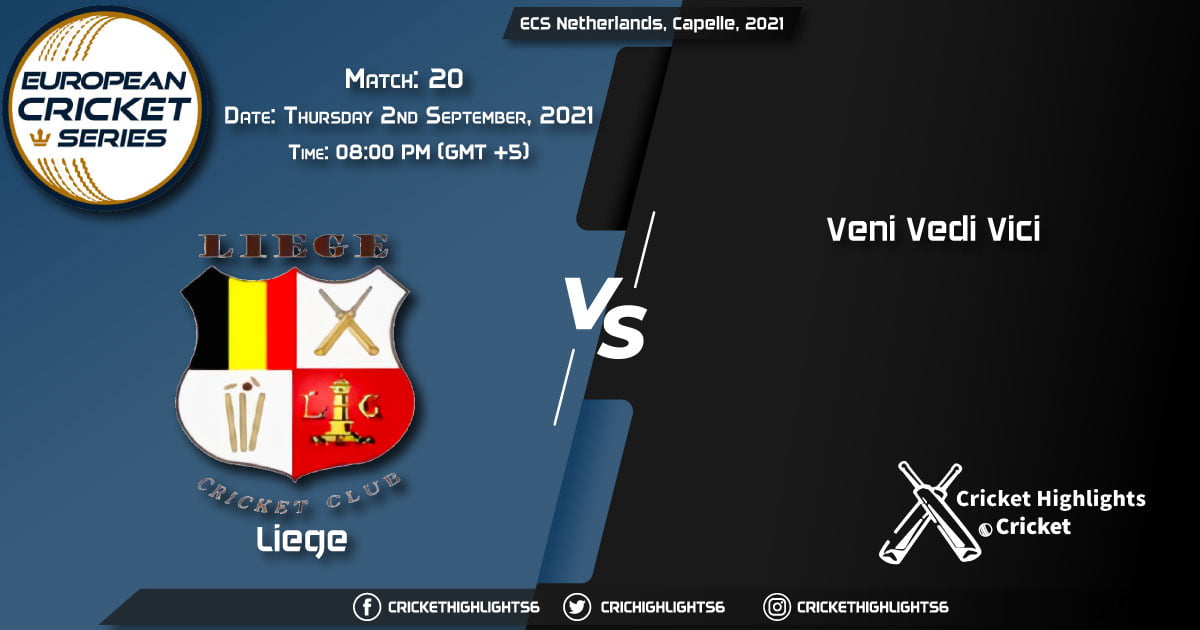 LIE vs VVV Live Score Match 20, Playing 11 Live Match Today, September 2, 2021, ECS Netherlands, Capelle, 2021